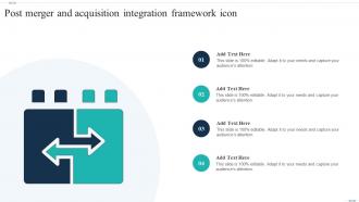 Post Merger And Acquisition Integration Framework Icon