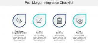 Post merger integration checklist ppt powerpoint presentation gallery template