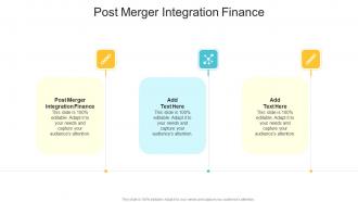 Post Merger Integration Finance In Powerpoint And Google Slides Cpb