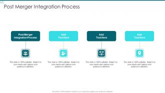 Post Merger Integration Process In Powerpoint And Google Slides Cpb