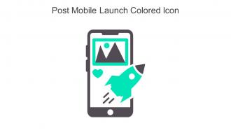 Post Mobile Launch Colored Icon In Powerpoint Pptx Png And Editable Eps Format