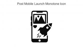 Post Mobile Launch Monotone Icon In Powerpoint Pptx Png And Editable Eps Format