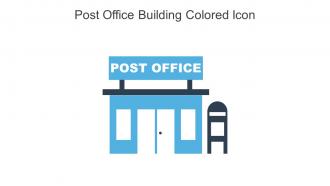 Post Office Building Colored Icon In Powerpoint Pptx Png And Editable Eps Format