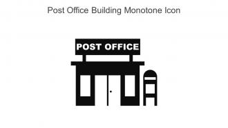 Post Office Building Monotone Icon In Powerpoint Pptx Png And Editable Eps Format