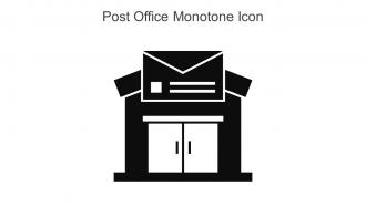 Post Office Monotone Icon In Powerpoint Pptx Png And Editable Eps Format