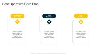 Post Operative Care Plan In Powerpoint And Google Slides Cpb