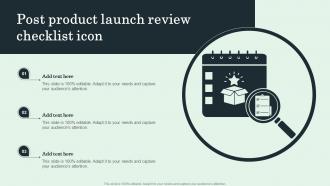 Post Product Launch Review Checklist Icon