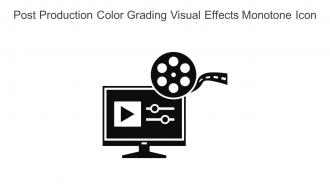 Post Production Color Grading Visual Effects Monotone Icon In Powerpoint Pptx Png And Editable Eps Format