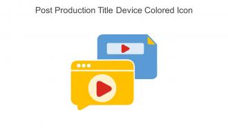 Post Production Title Device Colored Icon In Powerpoint Pptx Png And Editable Eps Format