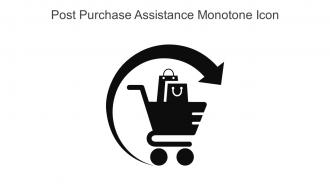 Post Purchase Assistance Monotone Icon In Powerpoint Pptx Png And Editable Eps Format