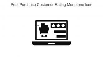 Post Purchase Customer Rating Monotone Icon In Powerpoint Pptx Png And Editable Eps Format