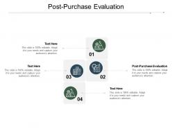 Post purchase evaluation ppt powerpoint presentation icon clipart cpb
