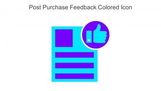 Post Purchase Feedback Colored Icon In Powerpoint Pptx Png And Editable Eps Format