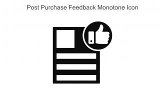 Post Purchase Feedback Monotone Icon In Powerpoint Pptx Png And Editable Eps Format