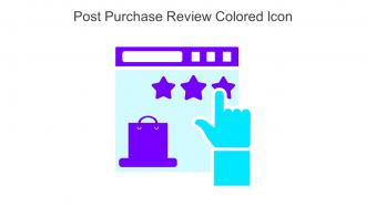 Post Purchase Review Colored Icon In Powerpoint Pptx Png And Editable Eps Format