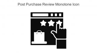 Post Purchase Review Monotone Icon In Powerpoint Pptx Png And Editable Eps Format