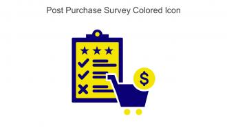 Post Purchase Survey Colored Icon In Powerpoint Pptx Png And Editable Eps Format