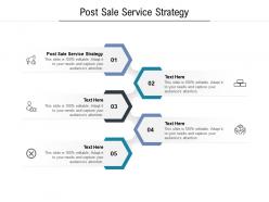 Post sale service strategy ppt powerpoint presentation styles layout ideas cpb