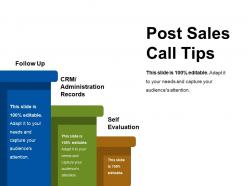 Post sales call tips sample of ppt