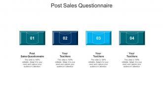 Post sales questionnaire ppt powerpoint presentation summary designs cpb