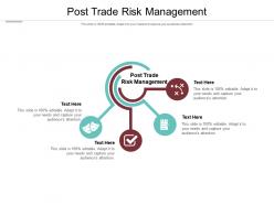 Post trade risk management ppt powerpoint presentation portfolio templates cpb