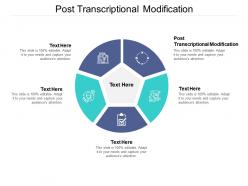 Post transcriptional modification ppt powerpoint presentation portfolio sample cpb