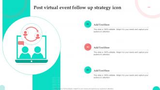 Post Virtual Event Follow Up Strategy Icon