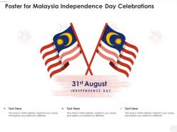Poster for malaysia independence day celebrations