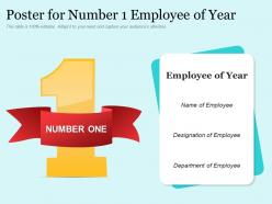 Poster for number 1 employee of year