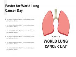 Poster for world lung cancer day