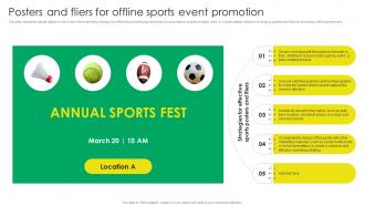 Posters And Fliers For Offline Sports Event Promotion Sports Event Marketing Strategy SS V
