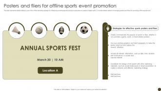 Posters And Fliers For Offline Tactics To Effectively Promote Sports Events Strategy SS V
