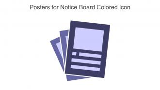 Posters For Notice Board Colored Icon In Powerpoint Pptx Png And Editable Eps Format