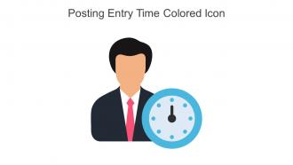 Posting Entry Time Colored Icon In Powerpoint Pptx Png And Editable Eps Format