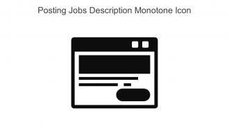 Posting Jobs Description Monotone Icon in powerpoint pptx png and editable eps format
