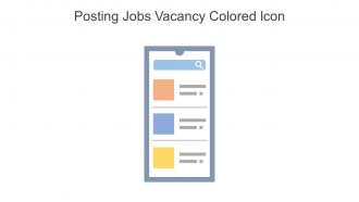 Posting Jobs Vacancy Colored Icon in powerpoint pptx png and editable eps format