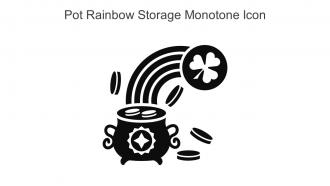 Pot Rainbow Storage Monotone Icon In Powerpoint Pptx Png And Editable Eps Format