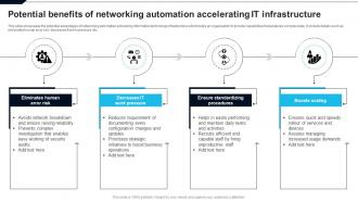 Potential Benefits Of Networking Automation Accelerating It Infrastructure
