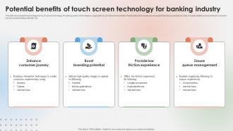 Potential Benefits Of Touch Screen Technology For Banking Industry