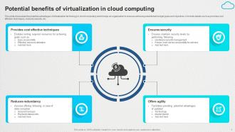 Potential Benefits Of Virtualization In Cloud Computing