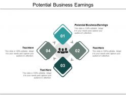 Potential business earnings ppt powerpoint presentation icon deck cpb