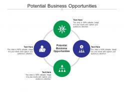 Potential business opportunities ppt powerpoint presentation icon background cpb