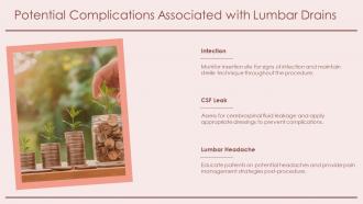 Potential Complications Associated With Lumbar Drains Craniotomy PPT Presentation ACP