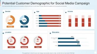 Potential Customer Demographic For Social Media Campaign