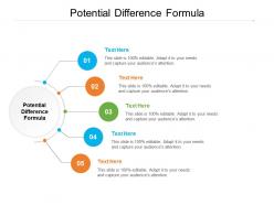 Potential difference formula ppt powerpoint presentation pictures information cpb