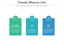 Potential difference units ppt powerpoint presentation ideas slides cpb