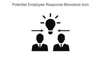 Potential Employee Response Monotone Icon Icon In Powerpoint Pptx Png And Editable Eps Format