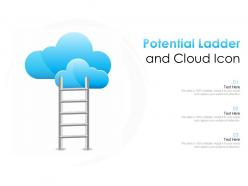 Potential ladder and cloud icon