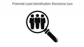 Potential Lead Identification Monotone Icon In Powerpoint Pptx Png And Editable Eps Format