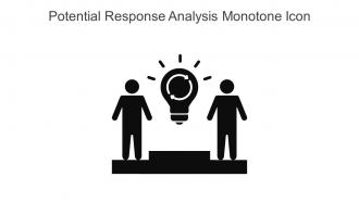 Potential Response Analysis Monotone Icon Icon In Powerpoint Pptx Png And Editable Eps Format